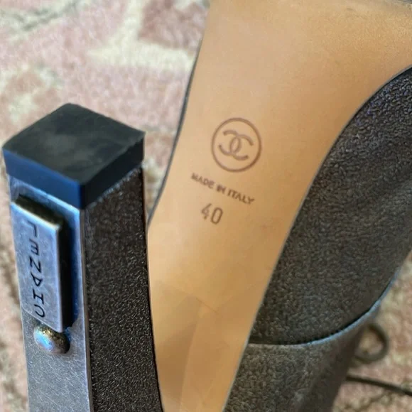 Chanel Silver Gray Boots - Picture 14 of 14